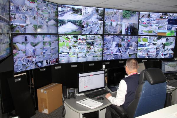 The CCTV emergency control centre